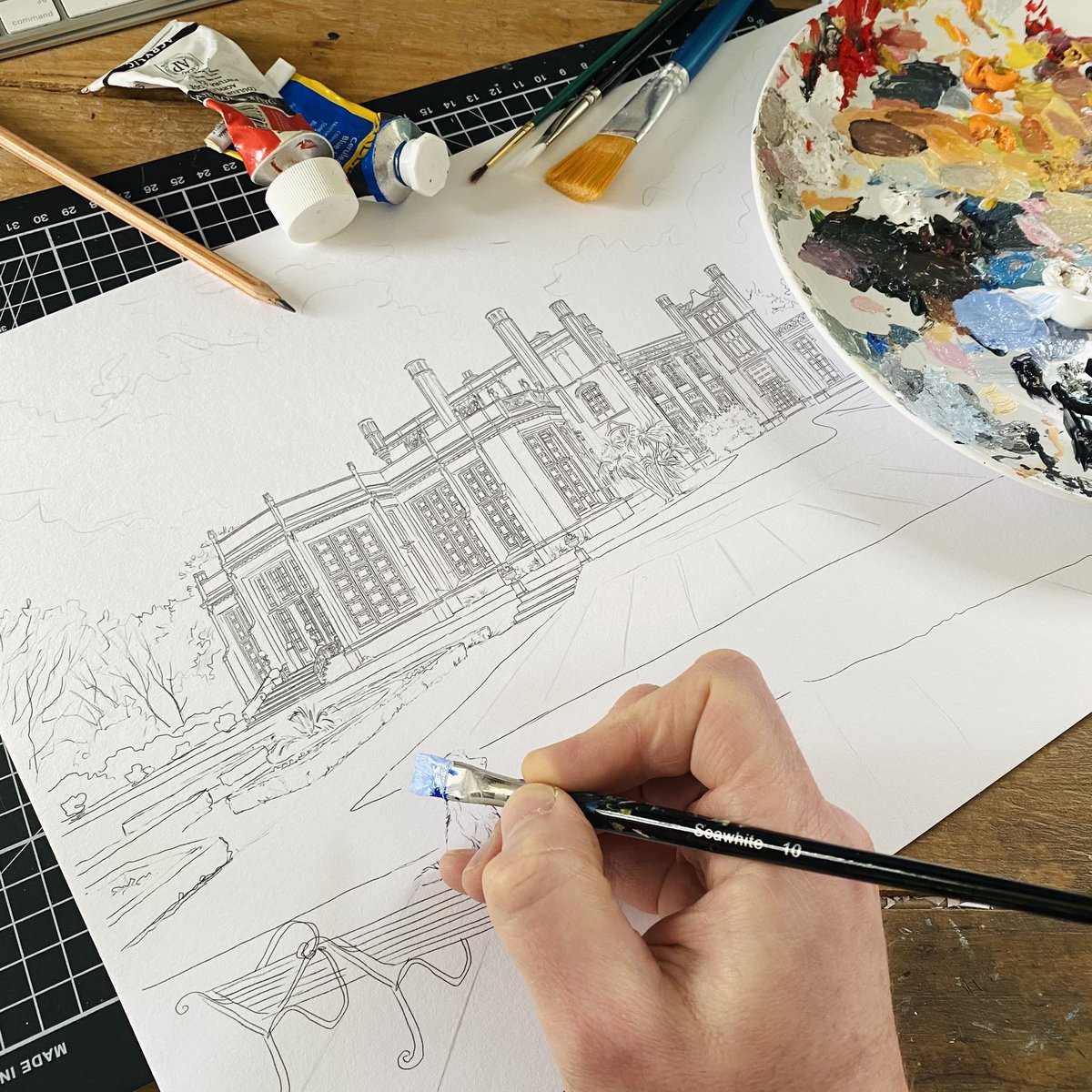 On the painting table this week 🎨