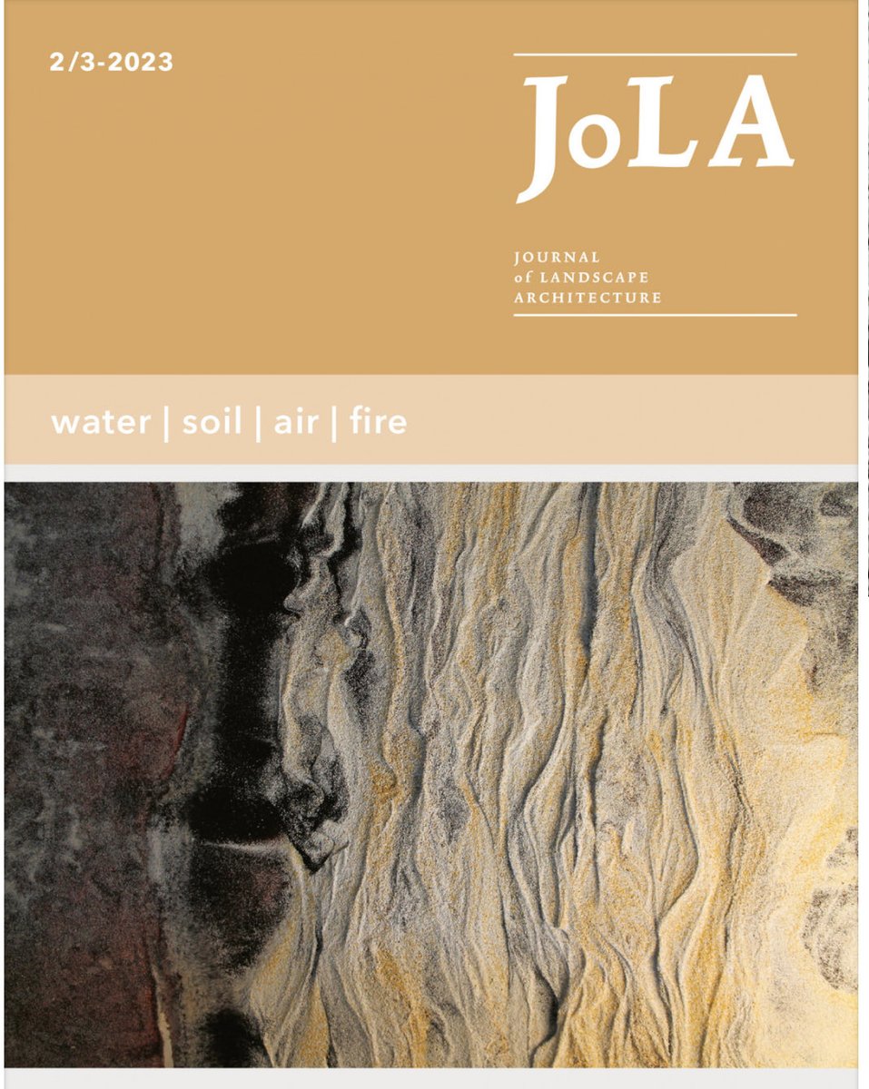 The latest issue of JoLA is out now! Featuring a selection of papers that confront the elements through different perspectives and lenses #LandscapeArchitecture jola-lab.eu