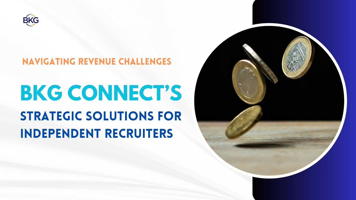 Navigating Revenue Challenges: BKG Connect’s Strategic Solutions for Independent Recruiters
buff.ly/4amIMVn

#bkgconnect #talentacquisition #recruitingagency #insurancejobs #staffingagency #employmentagency