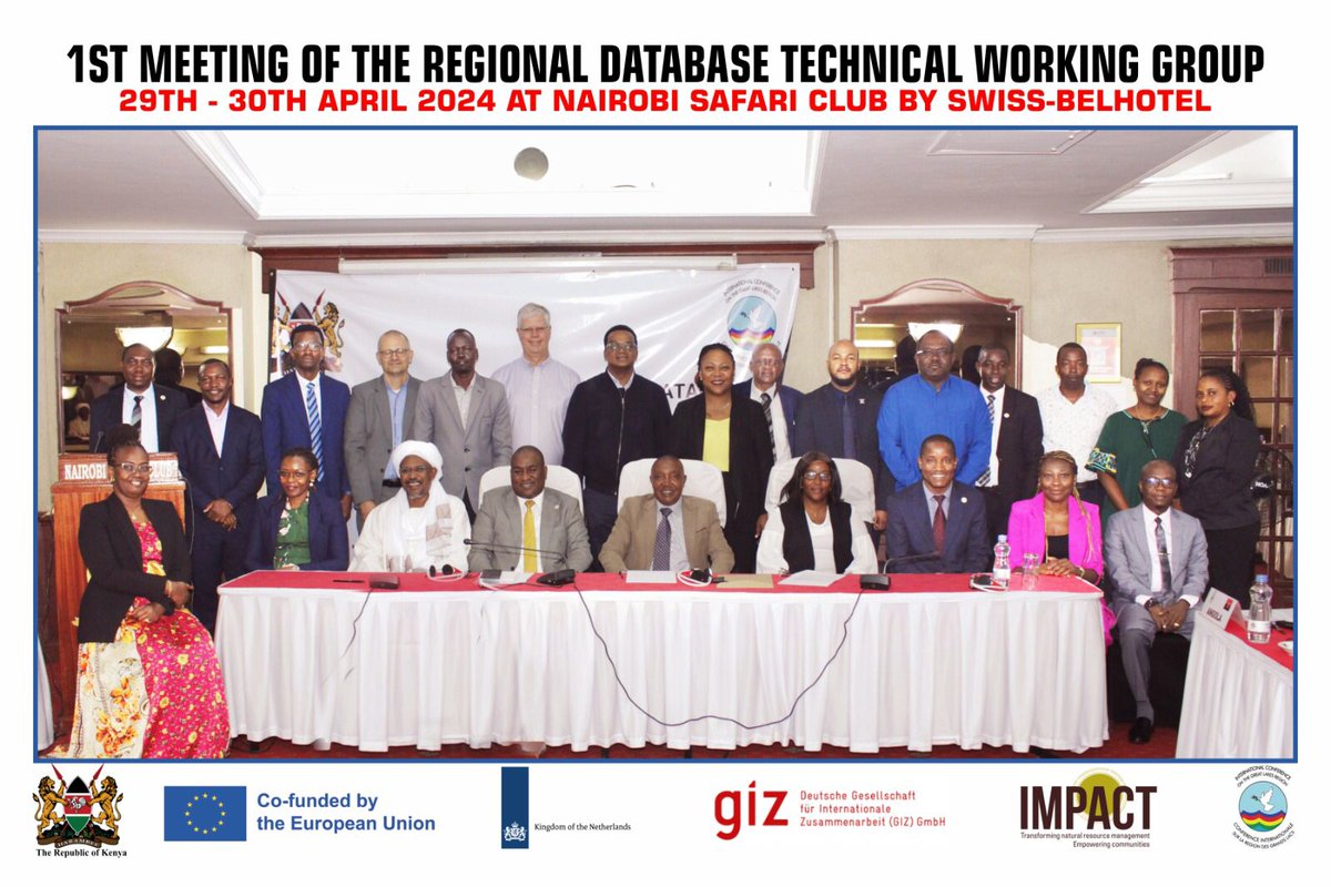 The @_ICGLR_ Regional Database Technical Working Group Meeting is underway in Nairobi, Kenya. Hosted by Kenya and co funded by @UEauBurundi, this meeting marks a step in combating the illegal exploitation of natural resources in the Great Lakes region. (1/3)
