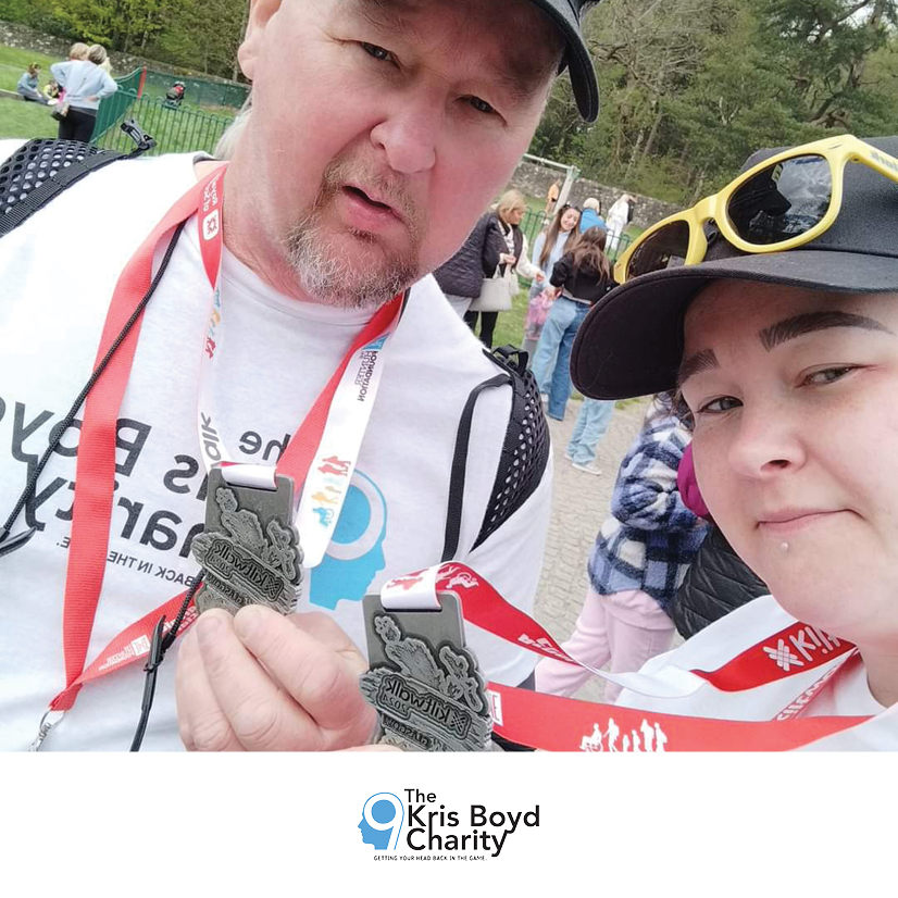 Congratulations to Team Audrey and Team Rona for completing the 2024 Glasgow Kiltwalk in aid of the Charity! We couldn’t do what we do and support vital mental health services without supporters and fundraisers like you, so thank you from Kris and everyone at the Charity.