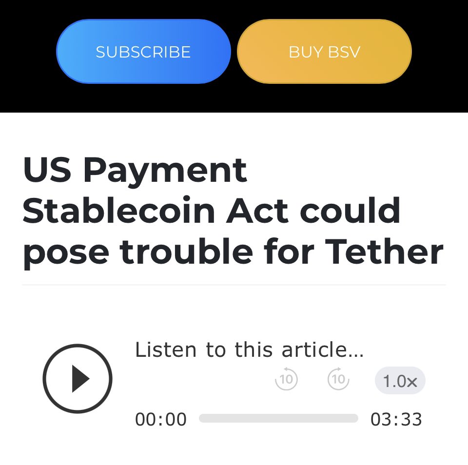 You’ve all had ample warning about the issues with #Tether #USDT. It’s your decision what you do with your hard earned money. Tether is a bomb with a finite wick waiting to blow. coingeek.com/us-payment-sta…