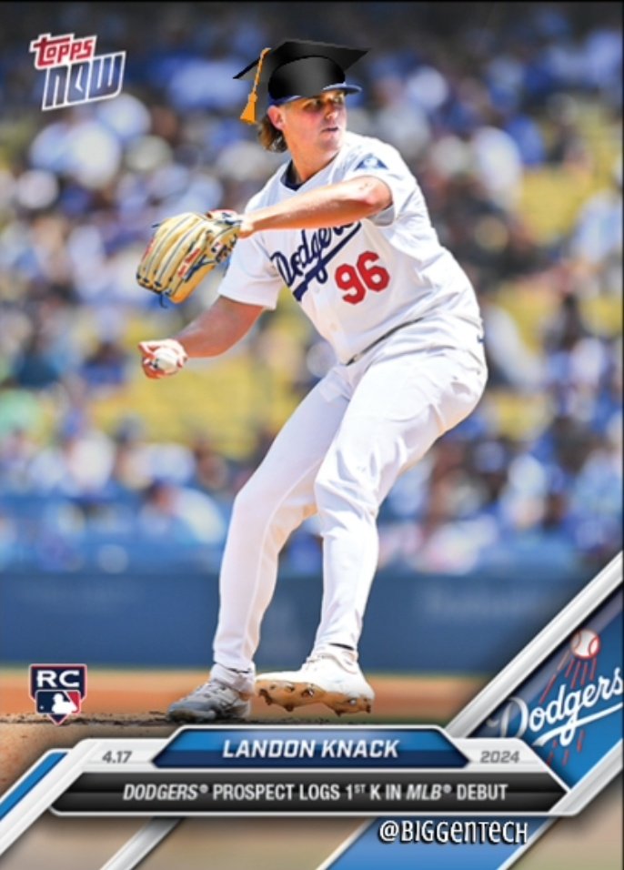 BiggenTech's tweet photo. ⚾️4/30 Top Walk Plays🎓
I call this the Knack on Wood
Landon Knack - O 1.5BB (B+)
-proj 2.7 BB thru 5 IP
-vs #4 most walked ARI team
-avg 2 BB / 22 batters (9%)
Alex Wood - O 1.5BB (B+)
-vs #3 most walked PIT team
-O L4/5 @ home
-11% Walk rate
#TakeYourBaseTuesday https://t.co/rLy2OIWk9E