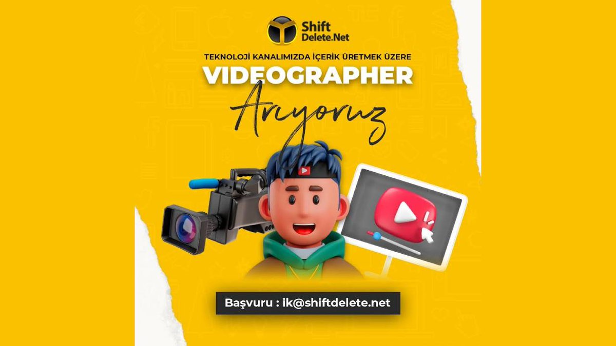 Prodüksiyon Uzmanı / Videographer ekip arkadaşları arıyoruz!

🔗 shiftdelete.net/produksiyon-uz…