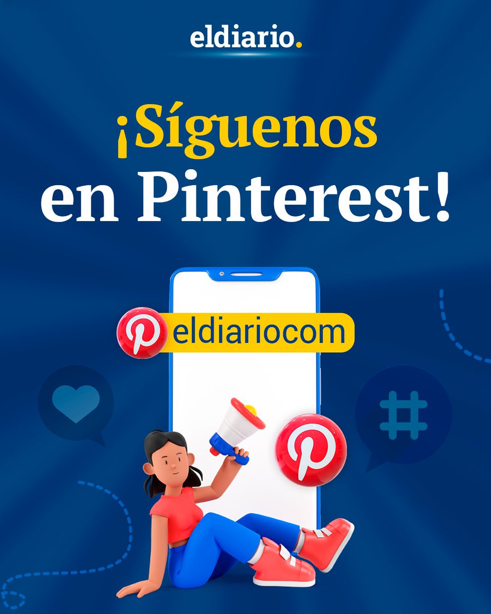 ¡También estamos en Pinterest!

Síguenos y disfruta de nuestro material infográfico 👉 pinterest.es/eldiariocom/