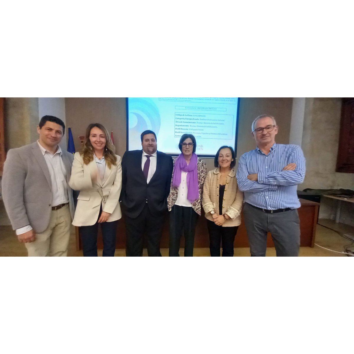 GIPEP_USAL's tweet photo. Nuestro compañero David Caballero Franco @David_Caba obtiene la plaza de Profesor Permanente Laboral en el día de hoy. 
Enhorabuena compañero 👏🌀💜 https://t.co/5rRHykXn1I