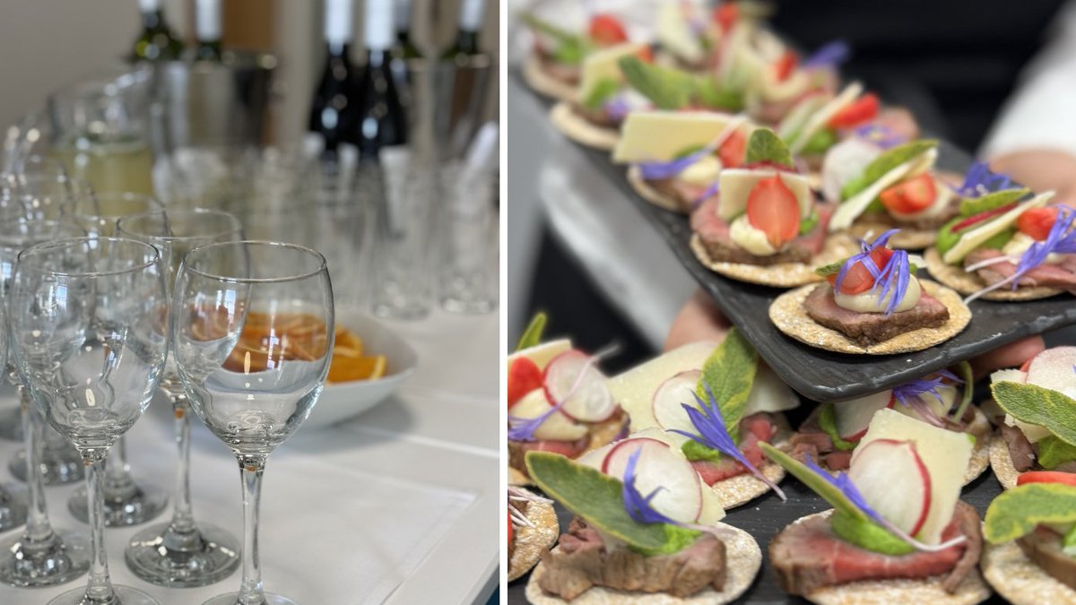 Thank you to Steven Bennett, the @LincsChef, and the @HealingManor team for handcrafting our delicious canapes and exquisite menu! (4/4)
