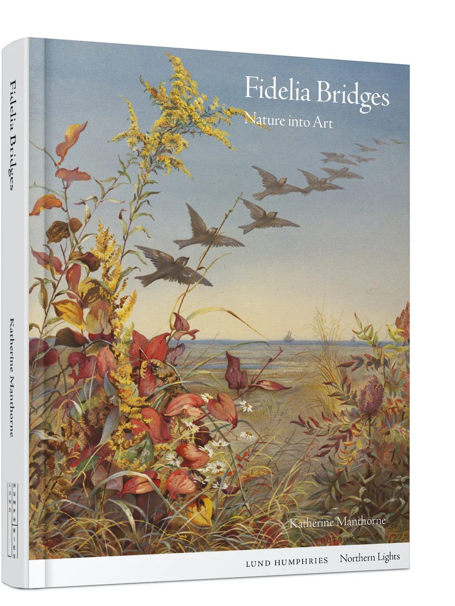 @LHArtBooks Also central to the historic portion of the Women Reframe American Landscape show opening 5/4 at @WoodsonArt is C19th American artist #FideliaBridges. Fidelia Bridges: Nature into Art, by Katherine Manthorne, @GC_CUNY, is a wonderful tribute to her: lundhumphries.com/products/fidel…