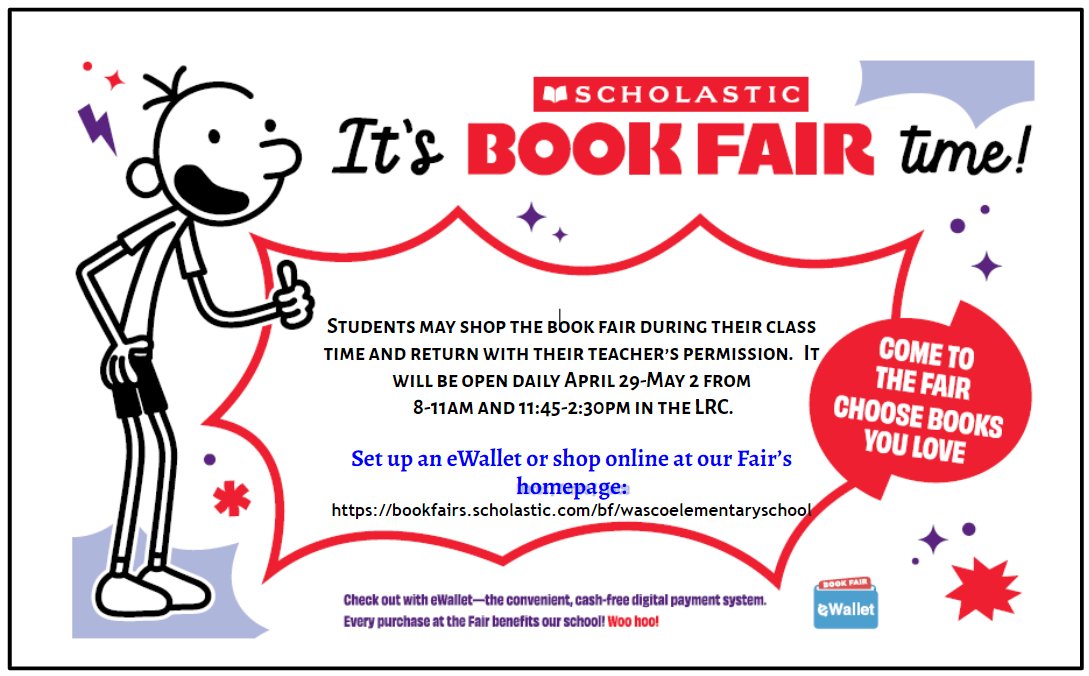WascoD303's tweet photo. It's Book Fair time!! https://t.co/JhfLhCAd4i