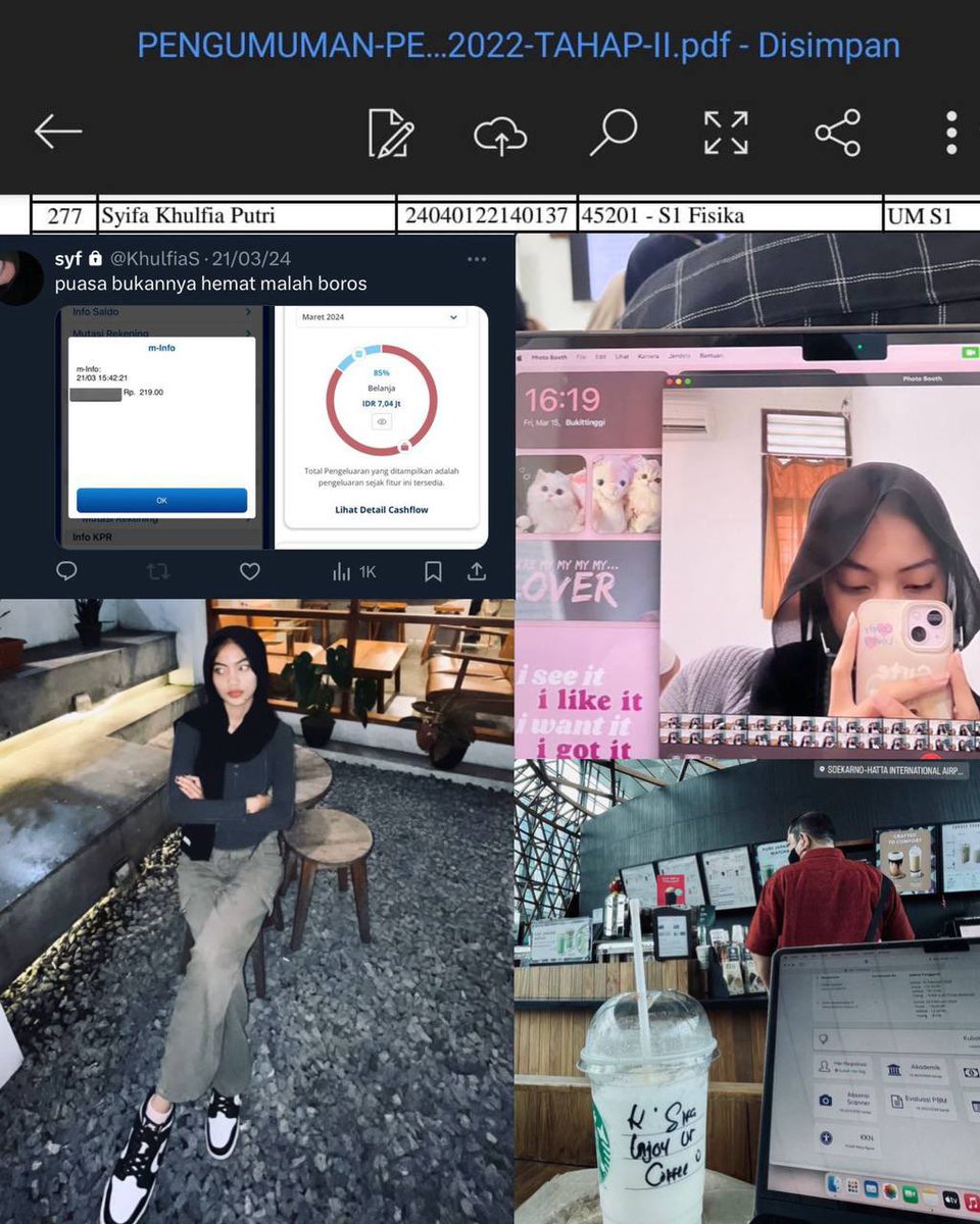 sukasnickers's tweet image. List Nama-Nama Mahasiswa/i dan NIM Penyalahgunaan KIPK Universitas Diponegoro: 
1. Cantika Mutiaara Johani 12020121140185
2. Syifa Khulfia Putri 24040122140137
3. Ramadha Azzahra Maharani 14020122130086
4. Cecilia Sevilla Tampubolan 
5. Nadira Dwi Puspita 24040122130075
