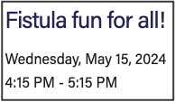 FistulaSolution's tweet photo. Join us at #SAWC for "Fistula Fun for All!" featuring a patient co-speaker who shares their journey with an enteric #fistula. Gain insights into managing this condition and learn tips for effective fistula #WoundCare. Don't miss out!

#SAWCSpring2024

https://t.co/ckh3Xxj3sf https://t.co/FQY5Wo2Up5