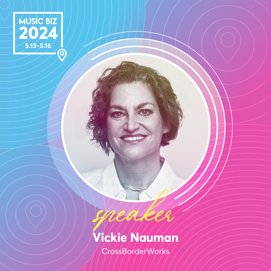 👩🏻‍💼 Vickie Nauman of @CrossBorderWorks will be in attendance at this year’s #MusicBiz2024 Conference, will you? Register TODAY to secure your spot! 🎟 👀 View the full agenda & Register here: bit.ly/musicbiz2024