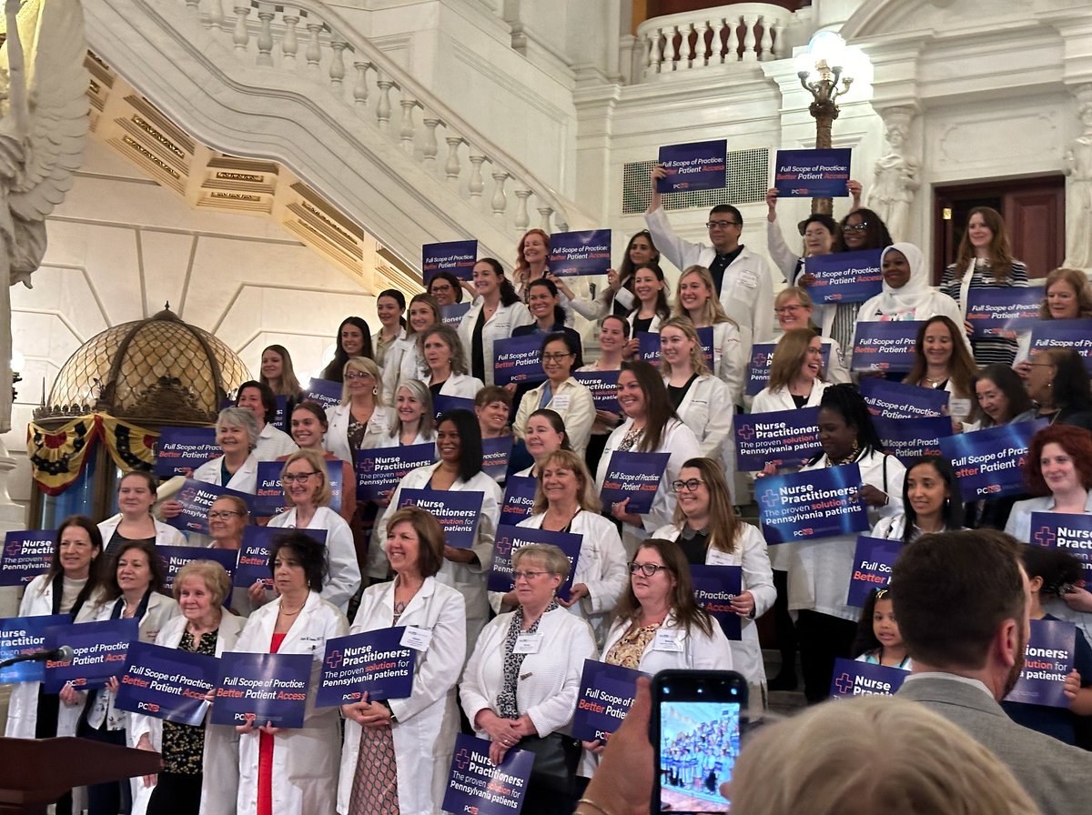 PCNP_News's tweet image. Nurse Practitioners are the #ProvenSolution to Pennsylvania&apos;s healthcare access crisis!

Watch the #LobbyDay livestream: pcntv.com/channel-8/

#LobbyDay #PCNP #AccessToCare #NursePractitioners #FullPracticeAuthority #CareForPA