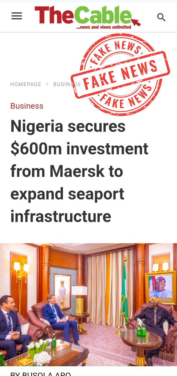 If you like believe whatever they tell you but remember the Dubai visa ban lifting and this Maersk fake investment and know what to believe. Don't say you are not warned✍️