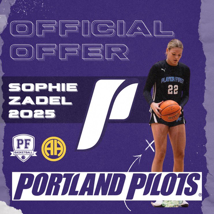 C/O 2025 Sophie Zadel earns offer from Coach Michael Meek and @portlandwbb staff 🎨@markitmellc