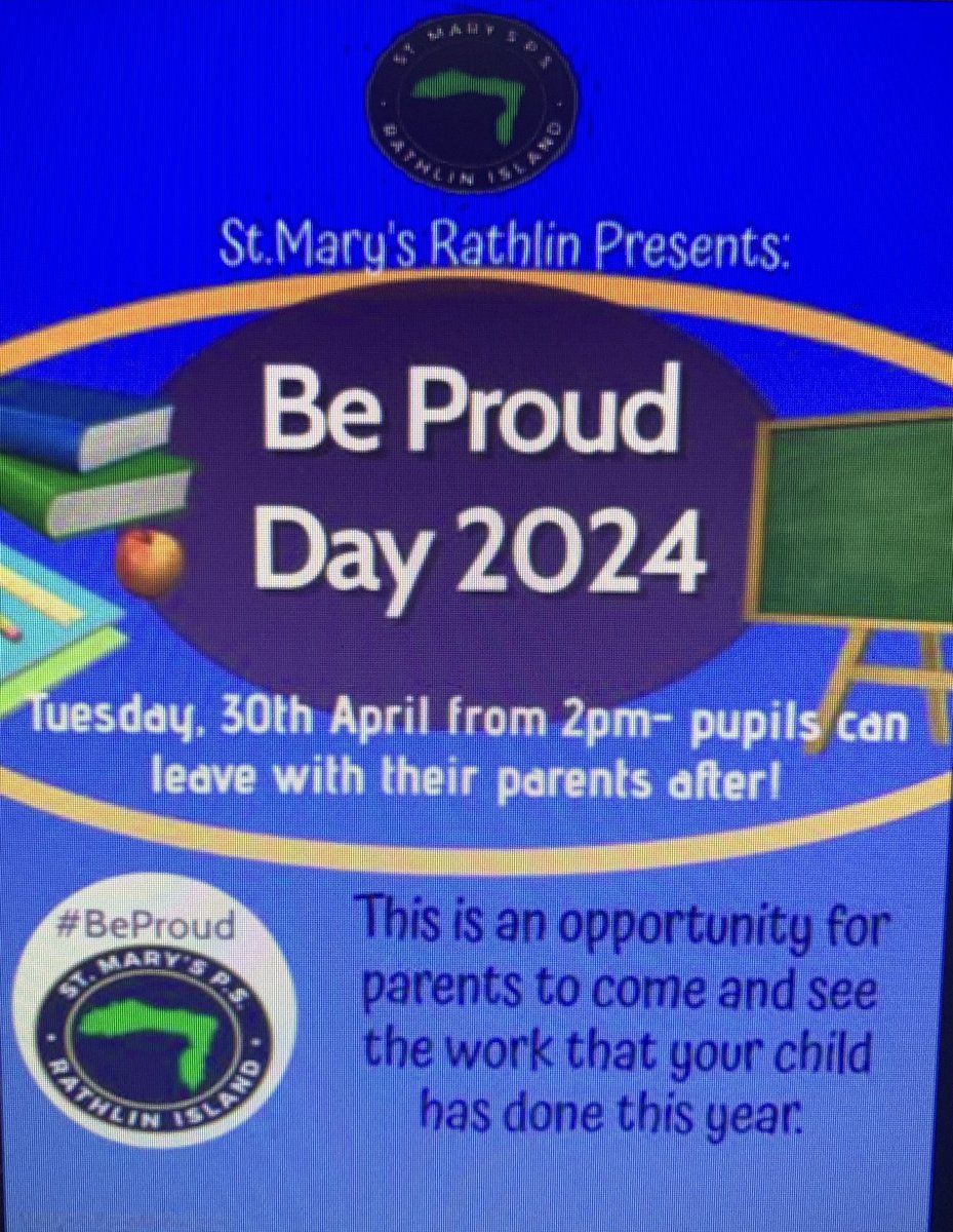 What a fantastic afternoon sharing all the work that makes us proud. #Proud #school #BeagAgusBródúil