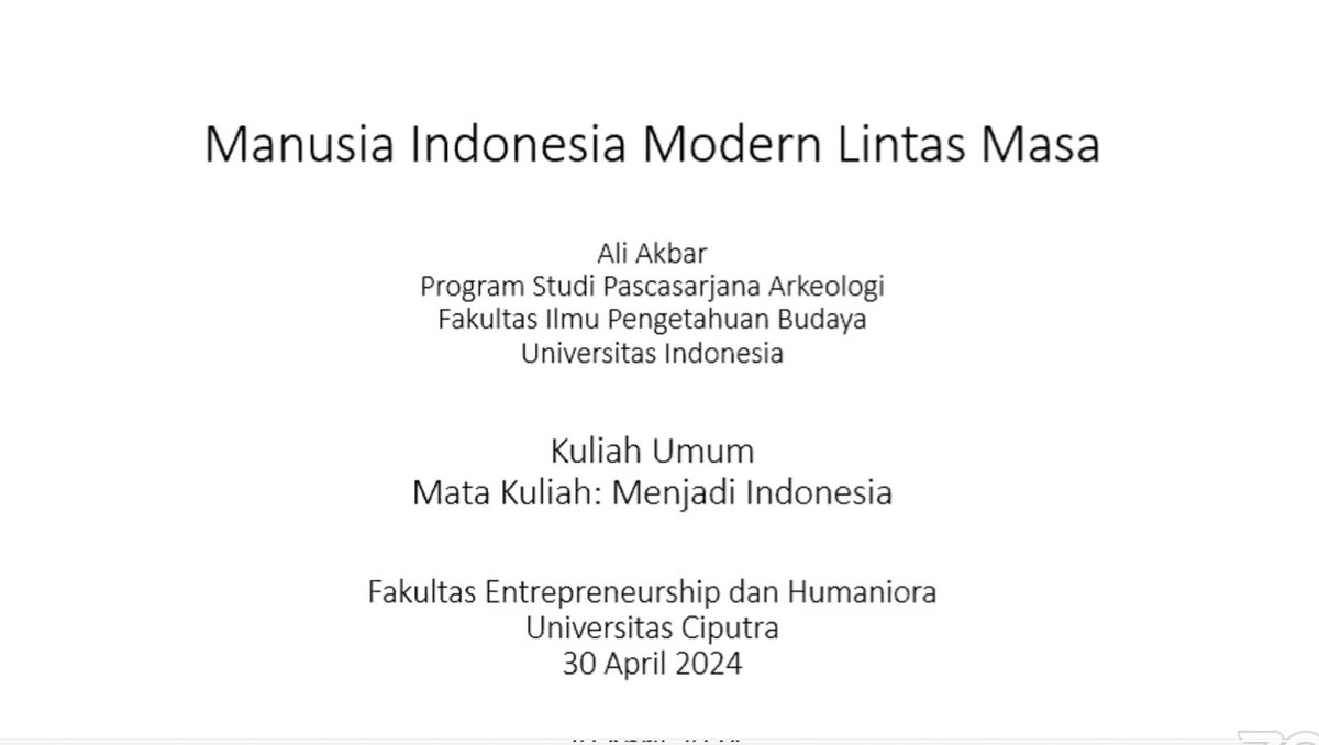 Terima kasih Universitas Ciputra

100 lebih mahasiswa hadir sejak awal sampai akhir dengan banyak pertanyaan yang reflektif dan konstruktif.

Semoga bermanfaat
#manusia #Indonesia #universitas #ciputra