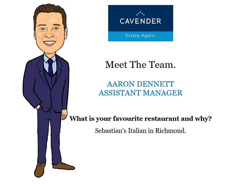 Meet the team! AARON DENNETT ASSISTANT MANAGER If you are looking to buy, sell or rent your home we would be delighted to help you. Please call our office on 01483 457728, 17-19 Epsom Road, Guildford GU1 3JT. Alternatively email info@cavenders.co.uk cavenders.co.uk