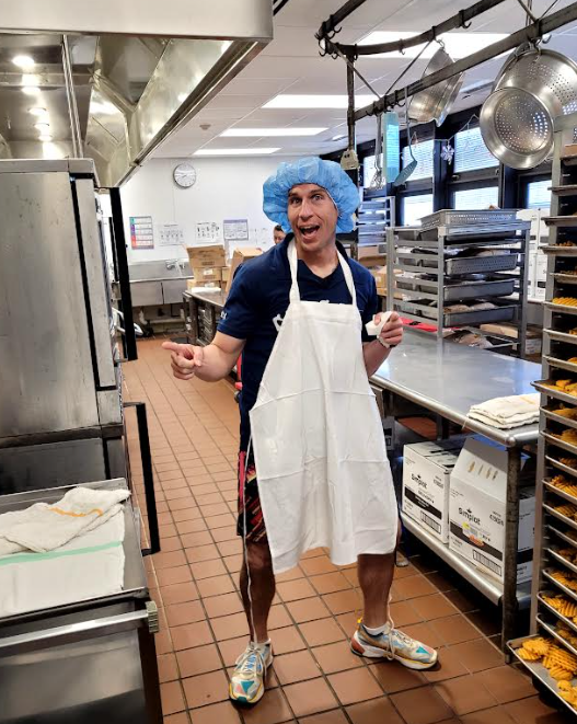 Shout out to our amazing lunch staff who serve our students daily ....and Mr. Engel! #Hufford #D86