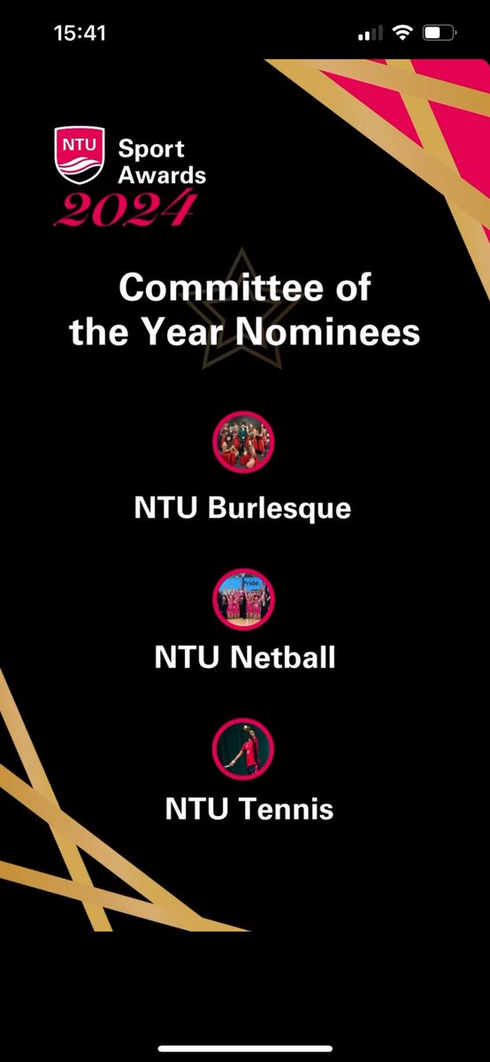 With only a week to go until NTU Sport Awards, we wish our committee the best of luck! 🤩 

#NTUSport #PinkArmy #ProudToBePink