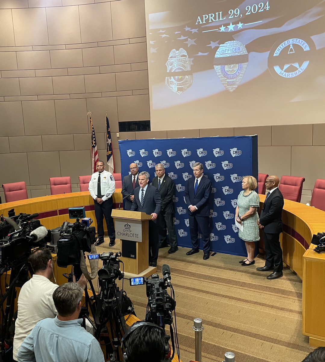 AG @JoshStein_: 'We ask our peace officers to do an awe-inspiring thing: to run straight toward the very threat that human instinct screams at them to flee...But to serve and protect can come with fatal consequences, as we were tragically reminded yesterday here in Charlotte.'