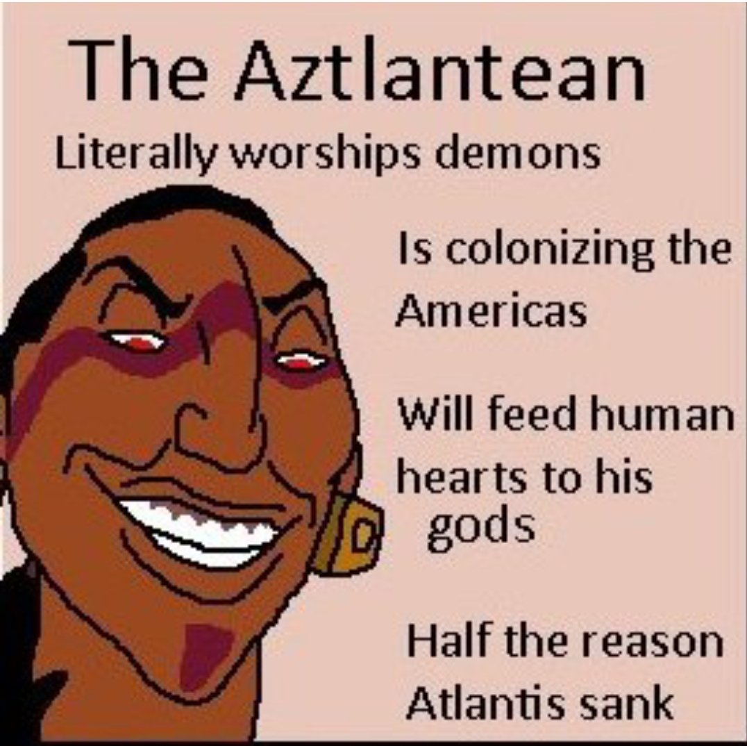 Aztec elite were the surviving black magicians of Atlantis.