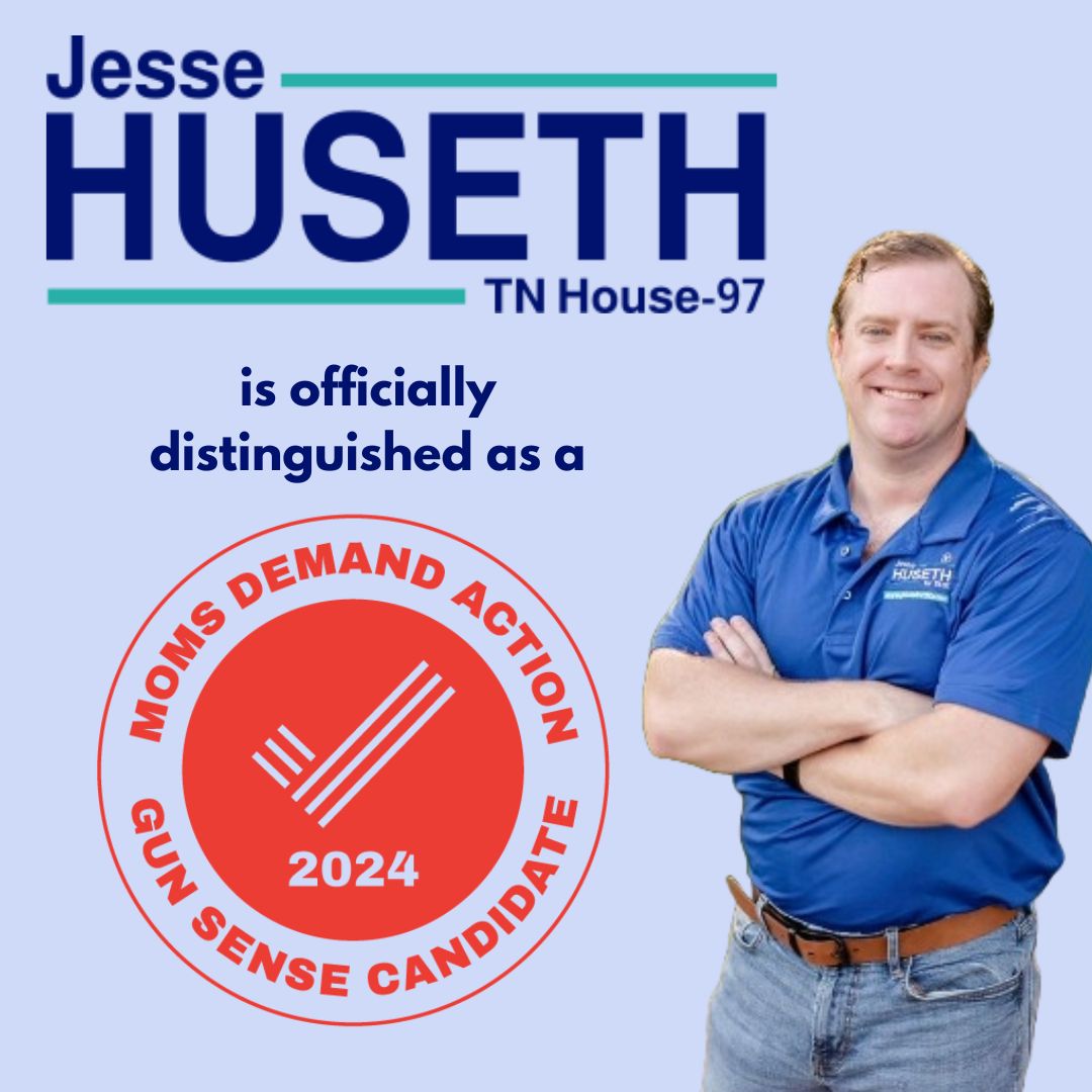 I'm honored to be officially distinguished as a #momsdemandaction Gun Sense Candidate. I'm committed to gun safety in district 97 and all across Tennessee- it's time for common sense gun legislation in our state. This November, I'm asking for your support to make it happen.