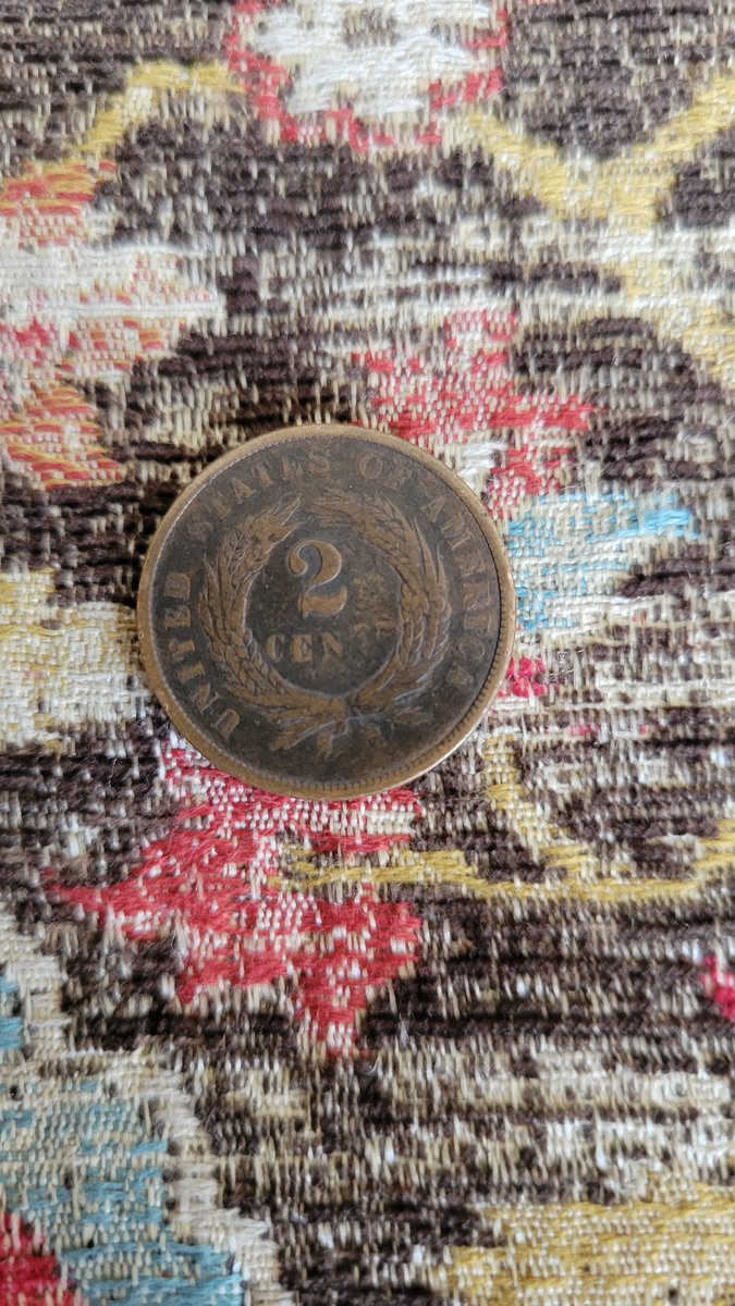 1864 2 cent coin (minted during the same era the built the Pyramids in Egypt).... best offer....