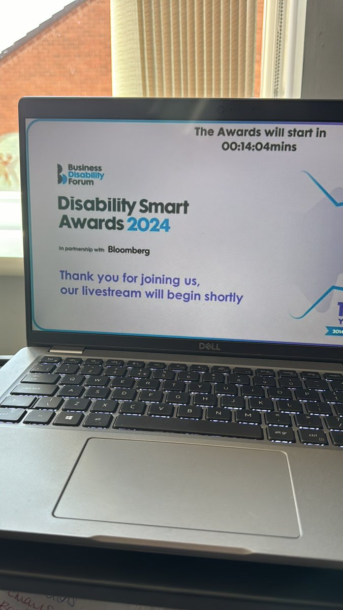 Eeek it’s time!! 

I’m eagerly waiting to join the @DisabilitySmart live stream to watch the award ceremony 

My colleagues Steph & @wmasLucyHR are there at @business in person with fingers crossed we’ve won our category 

Good luck to all of the entrants and attendees 🤞🏻🤞🏻