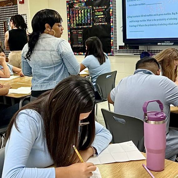 Mrs. Russell said she’s loving the discussion in Ms. Spraglin’s and Ms. Ramos’ first period …

Student discussion, student voice, strategies and choice

#TeamECISD #HornedFrogStrong #BowieMSOdessa #HighExpectations #Opportunity #StrongInstruction #BowieMSMathRules