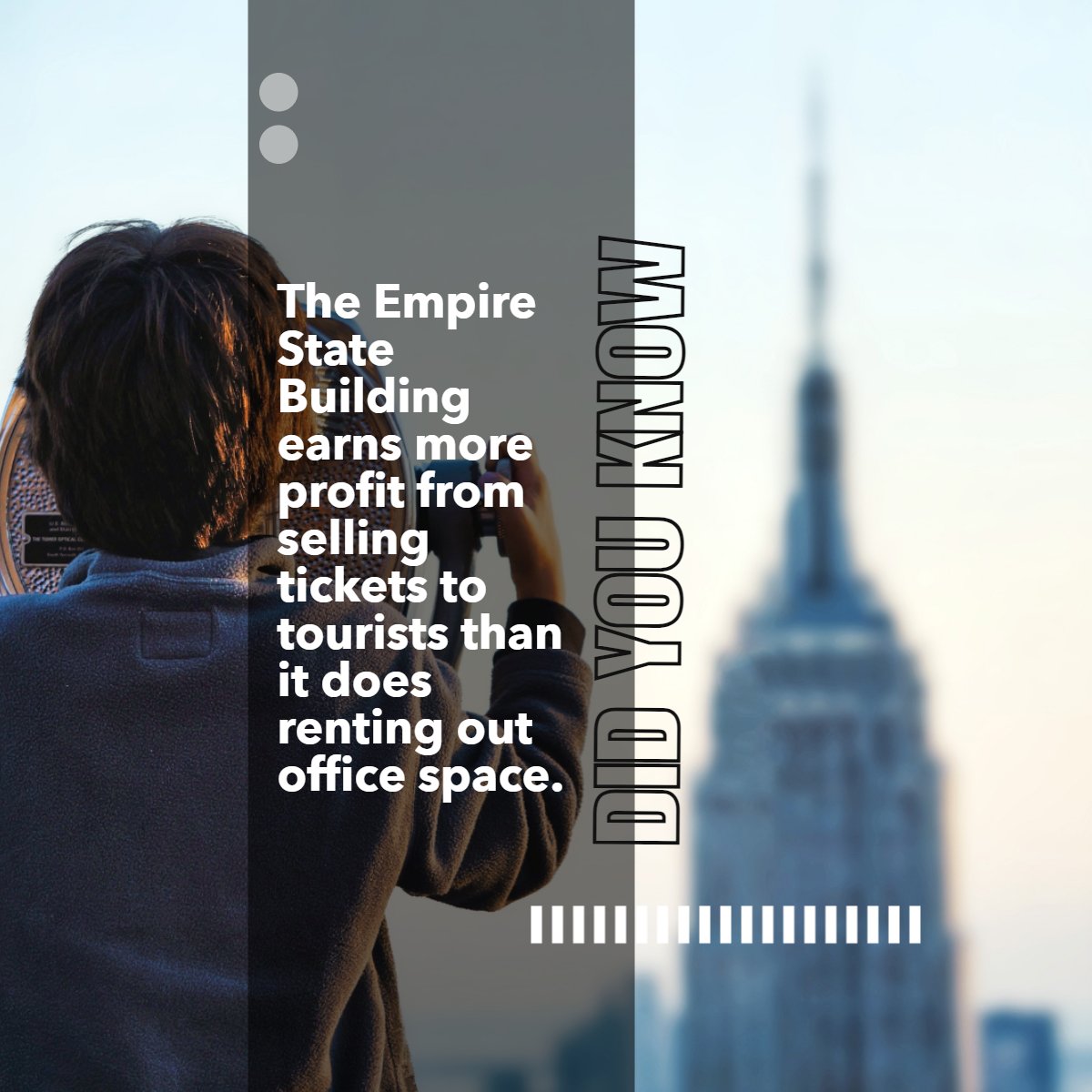 Have you ever wondered how The Empire State Building generates profits? 🤔

#empirestatebuilding #empirestate #didyouknow #didyouknowfacts #factsdaily
 #BCOMRealty #PaoloBarrasso #FloridaRealtor #FortLauderdale #FortLauderdaleBeach #PrepareMyHomeForSale #RealtorTips