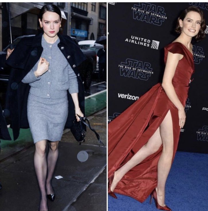 Every day should be Daisy Ridley legs day !!!! #DaisyRidley 😍🥰😍