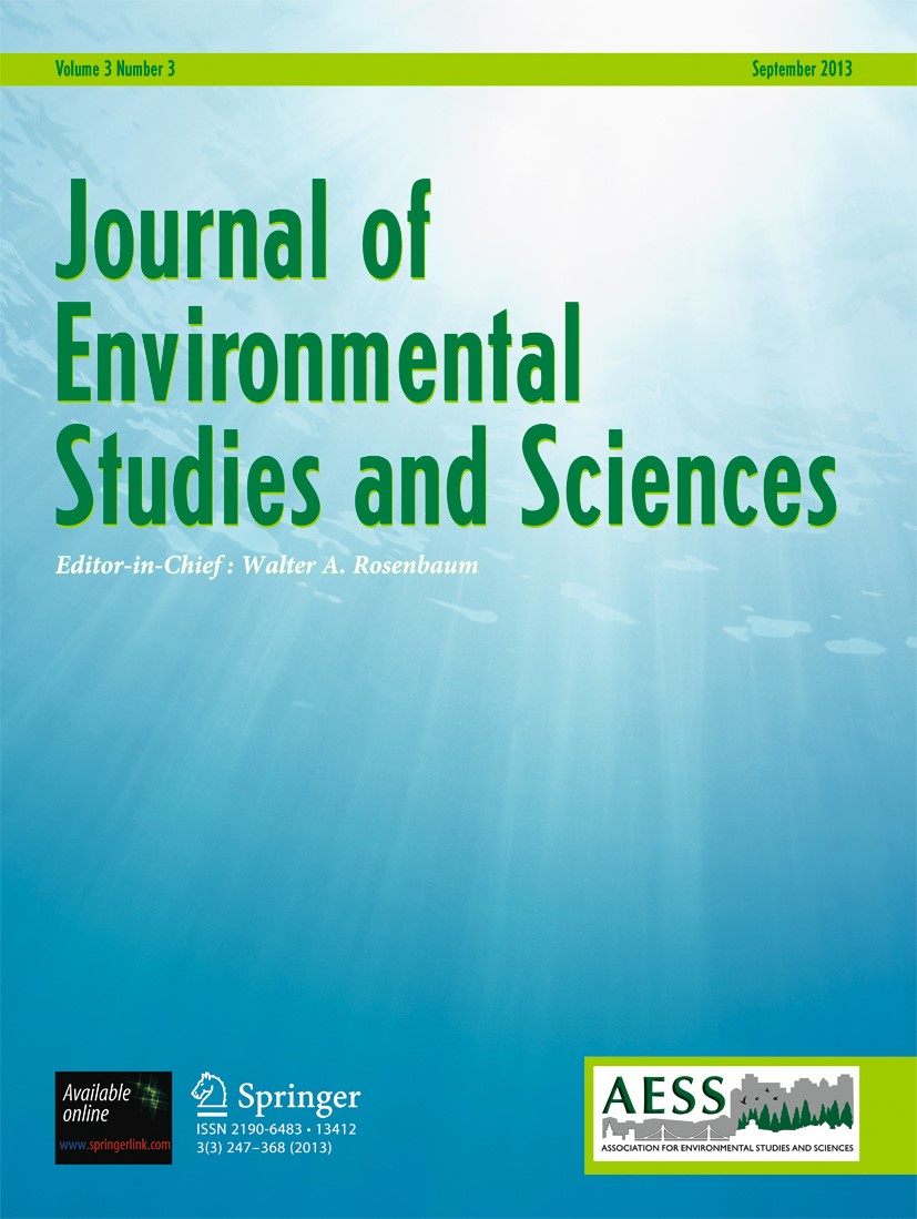 Check out our latest issue! 'Journal of Environmental Studies and Sciences' offers a venue where relevant interdisciplinary research, practice and public policies can be recognized and evaluated. bit.ly/3vYs5AZ @AESSnews