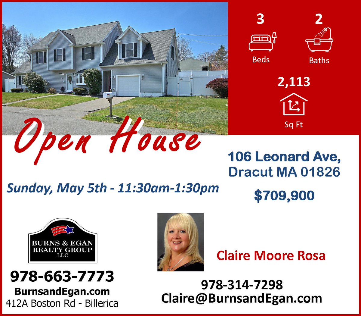 Open House This Saturday! 

burnsandegan.com/listings/106-L…

#Dracutrealestate  #DracutMA  #realestatemarket #DracutMAhomes #homesforsale #homeownership #realestate #burnsandegan  #dreamhome #forsale #househunting #homes #newhome #newconstruction #townhomes #openhouse