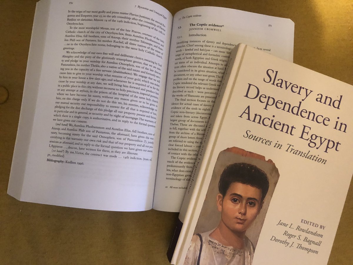 So happy to get my author’s copies of Slavery and Dependence in Ancient Egypt by @CambridgeUP !
