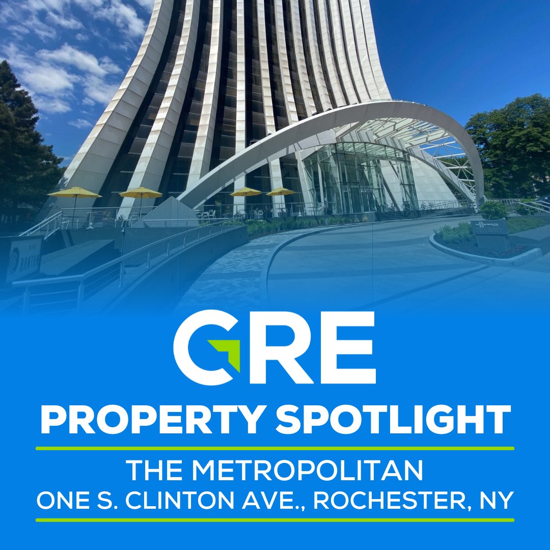 The Metropolitan, a @Gallinadev property, located in the heart of downtown #RochesterNY has lease options between 3,000-14,000 sq ft available. Built-to-suit spaces offer modern amenities. Details in GRE's Sites & Buildings Directory: bit.ly/3UnFn1N #ROC #GreaterROC