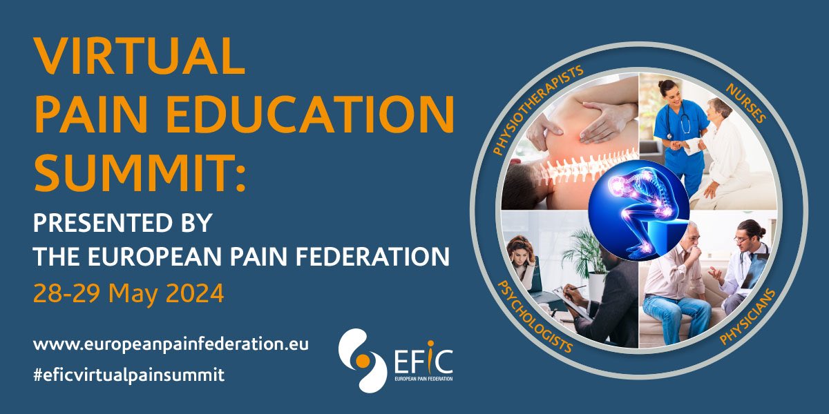 🔅 SEE YOU SOON! 🎥 Don’t miss my online session on Chronic Pain in Neurological Diseases at the #eficvirtualpainsummit on 28-29 May 2024. 📖 See the full programme and register now: lnkd.in/g4iFdeyb @EFIC_org @AdelanteZorg @CAPHRI_UM