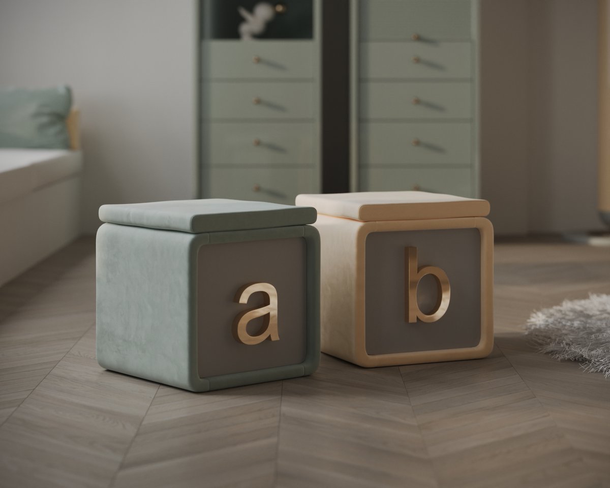See the suggestion: 𝑨𝑩𝑪 𝑺𝒕𝒐𝒐𝒍
The ABC Stools will help the parents in this challenging process while providing lots of fun to the little ones.

#fairytale #creatingstories #luxurykidsroom #luxurykidsbedroom #kidsfurniture #childrenroom #kidsbed #modernhouse #girlbedroom