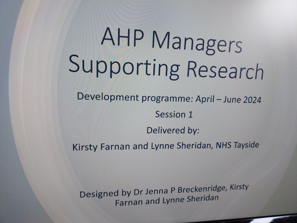 Lynne Sheridan (@lynneahped) on Twitter photo Really enjoyed facilitating the first session of cohort 2 of the NHS Tayside AHP Managers Supporting Research programme with <a href="/KirstyFarnan/">Kirsty Farnan</a> today! <a href="/ahpnhst/">ahpnhst</a> <a href="/nic_ahp/">Nic Richardson</a> <a href="/Jen_Breck/">Dr Jenna Breckenridge</a> Really enjoyed facilitating the first session of cohort 2 of the NHS Tayside AHP Managers Supporting Research programme with <a href="/KirstyFarnan/">Kirsty Farnan</a> today! <a href="/ahpnhst/">ahpnhst</a> <a href="/nic_ahp/">Nic Richardson</a> <a href="/Jen_Breck/">Dr Jenna Breckenridge</a>