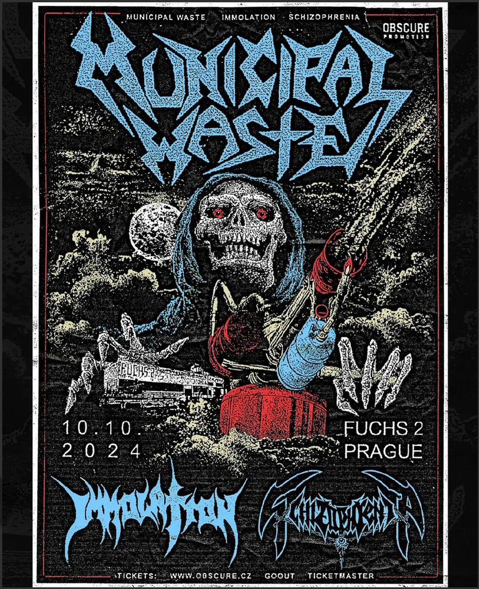 We will be joining @municipalwaste & @schizophrenia.dm in Prague this October!!! Don’t miss it!! 🤘🏻