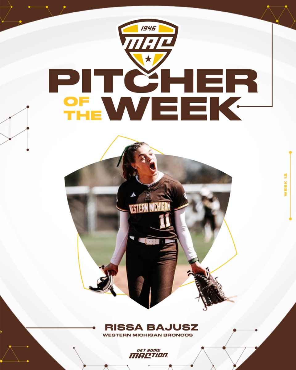 In three appearances, WMU's @rissabajusz saw two complete games including two wins and a complete game shutout victory. After limiting opposing batters to a .118 average over the span of 16 innings pitched, Bajusz accumulated a 0.00 ERA. Over her total of 16 innings pitched this