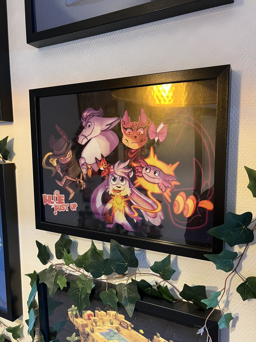 We were looking at the framed images around @spelkollektiv today and spotted something familiar! It’s a small world indeed @BillieBustUp