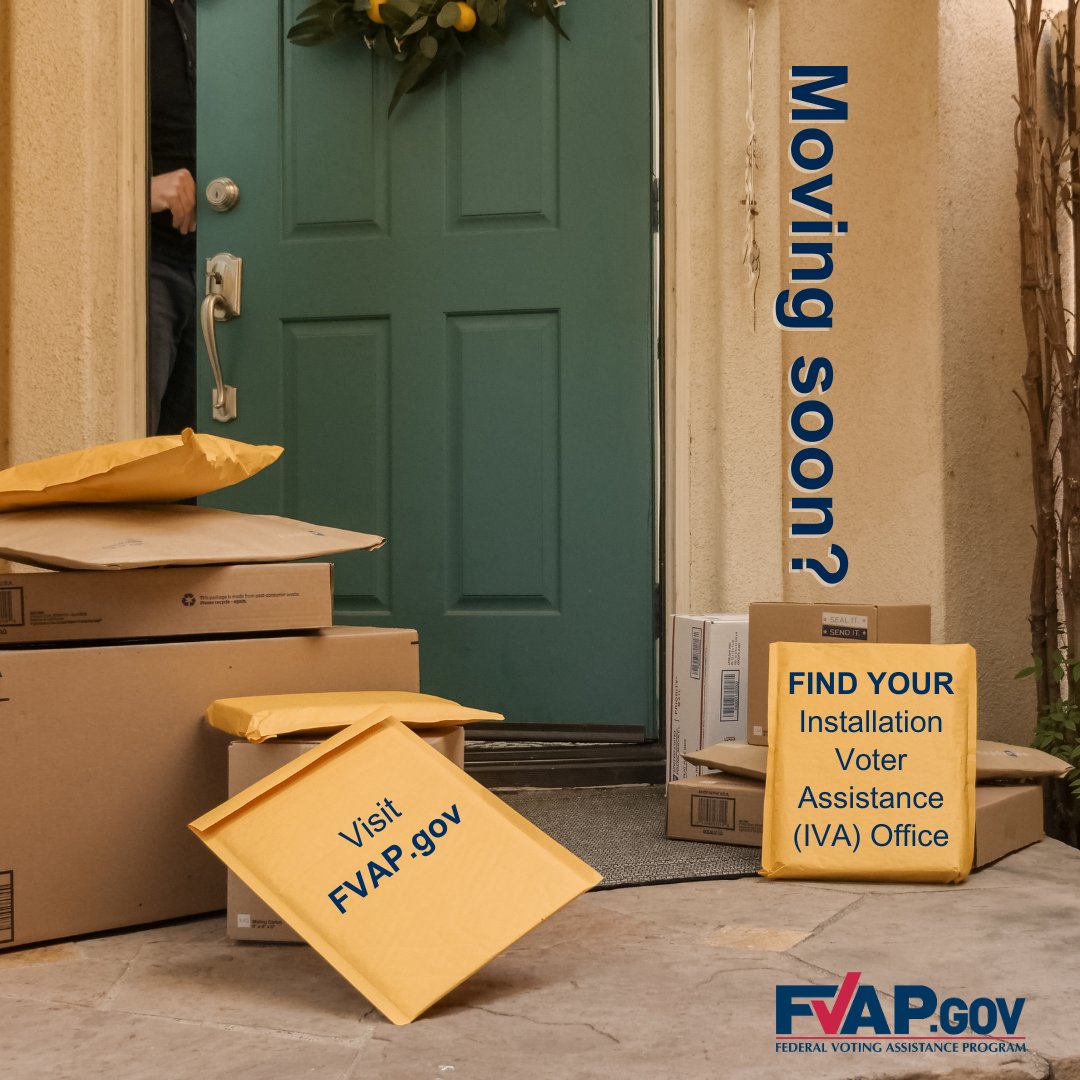 Local Election Official and Voting Assistance Officers: Don't forget to remind all absentee voters to update their current address yearly, especially if they're moving soon. This ensures they receive their voting materials without any delays. Learn more: FVAP.gov