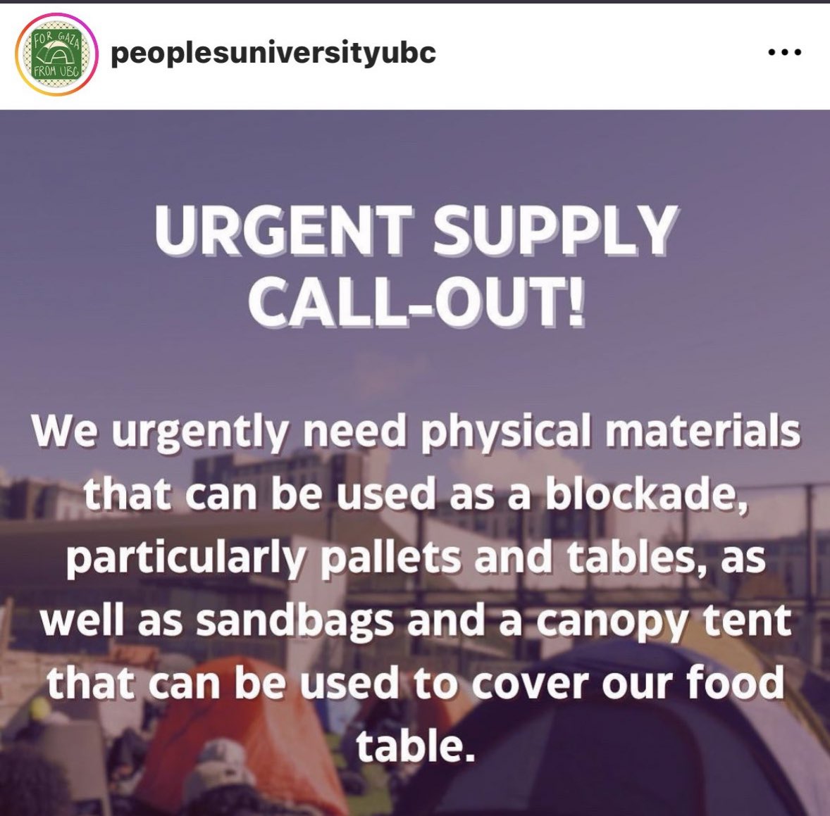 Imagine if Tamara Lich had of asked Ottawa protestors to gather barricade supplies (pallets and tables in particular) to prepare to resist the cops?