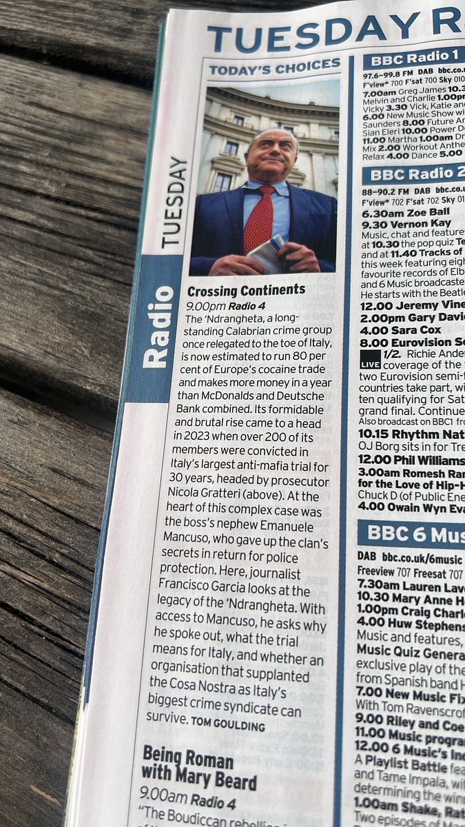 Very pleased that my new radio doc is a @RadioTimes pick of the day. Tune in next Tuesday!