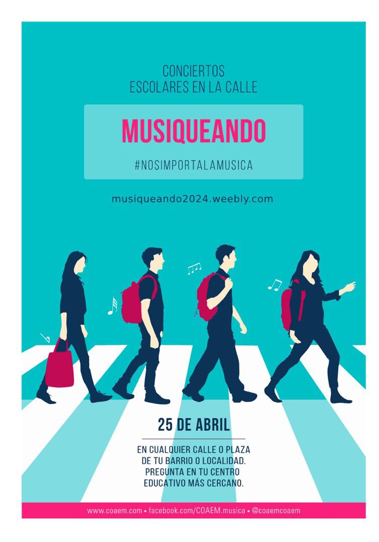 🎼🎵 MUSIQUEANDO 🎵🎶

El pasado 25 de abril se celebramos Musiqueando junto a nuestros compañeros @CeeSenora 

Hemos compartido canciones, bailes y sonrisas.
Un año más nos unimos para visibilizar  la importancia de la música y la danza en nuestra educación.

#aprenderhaciendo