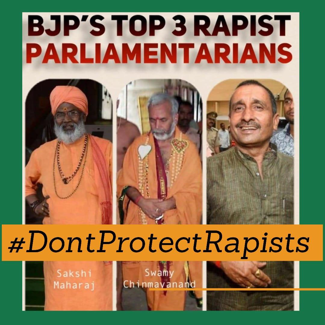 BJP'S TOP 3 RAPIST PARLIAMENTARIANS
Thats why This is 
#ModiKaBalatkariParivar