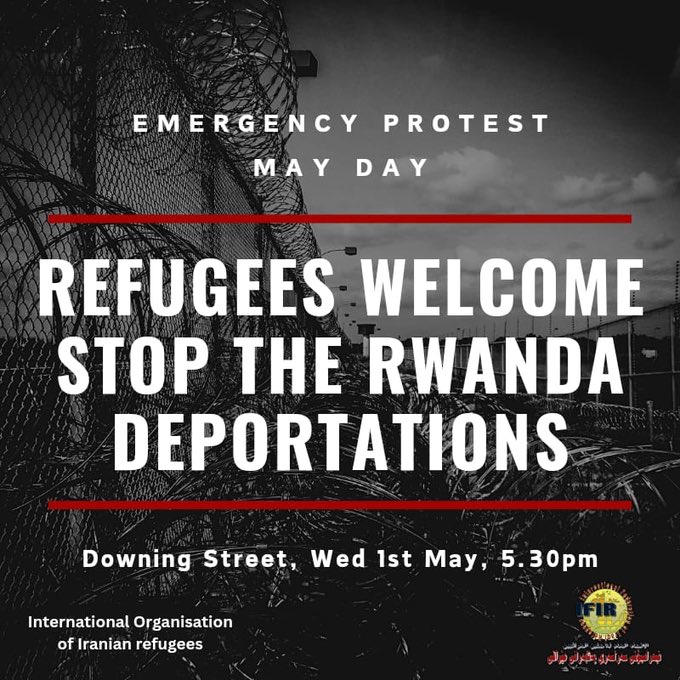 For anyone in London tomorrow, please join this emergency protest.
#RefugeesWelcome
#StopRwandaDeportations
#NoHumanIsIllegal