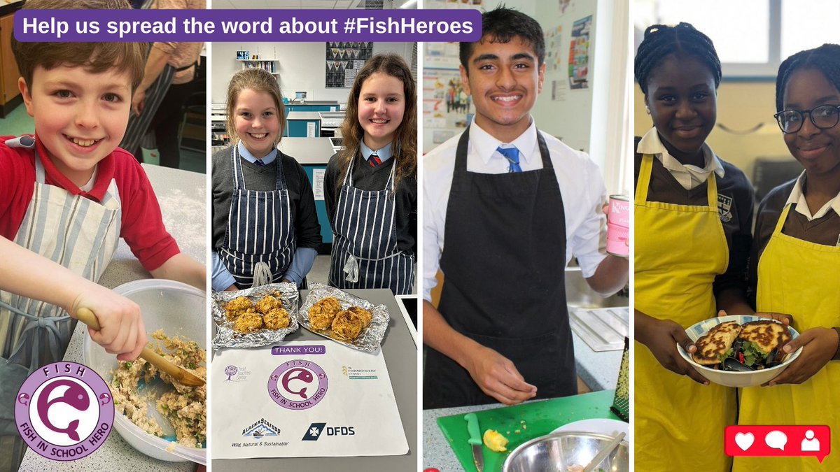 Over 1.5K food teachers are part of #FishHeroes – are you?

🐟 There’s FREE teacher CPD
🦐 Chances to get FREE fish
📚 Resources and support

Simply #follow, #share & #like what we do in schools.

Get involved ⤵️
facebook.com/groups/fishhero