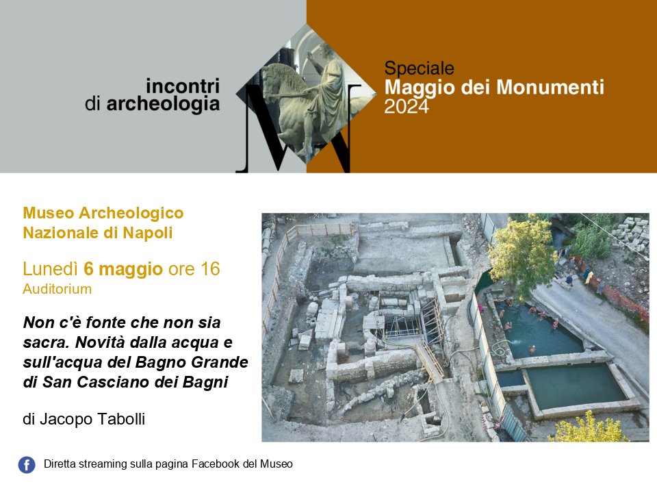 Lunedì 6 maggio (ore 16) speciale Incontri di archeologia: Jacopo Tabolli racconterà le straordinarie scoperte di San Casciano!
